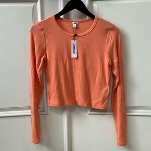 Garage long sleeve crop top